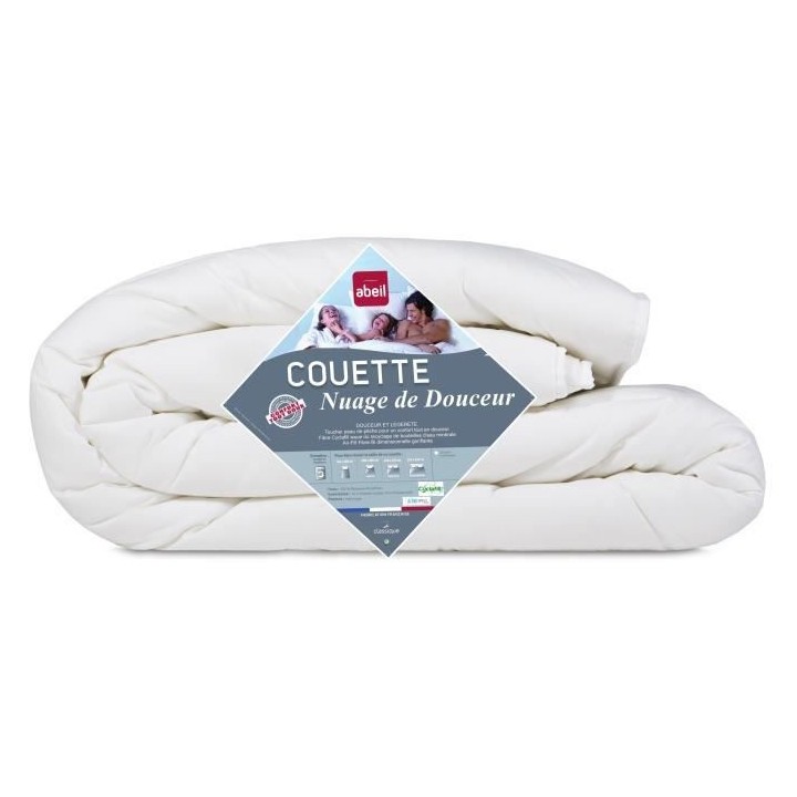 ABEIL Couette légere NUAGE de DOUCEUR 240x260 cm blanc
