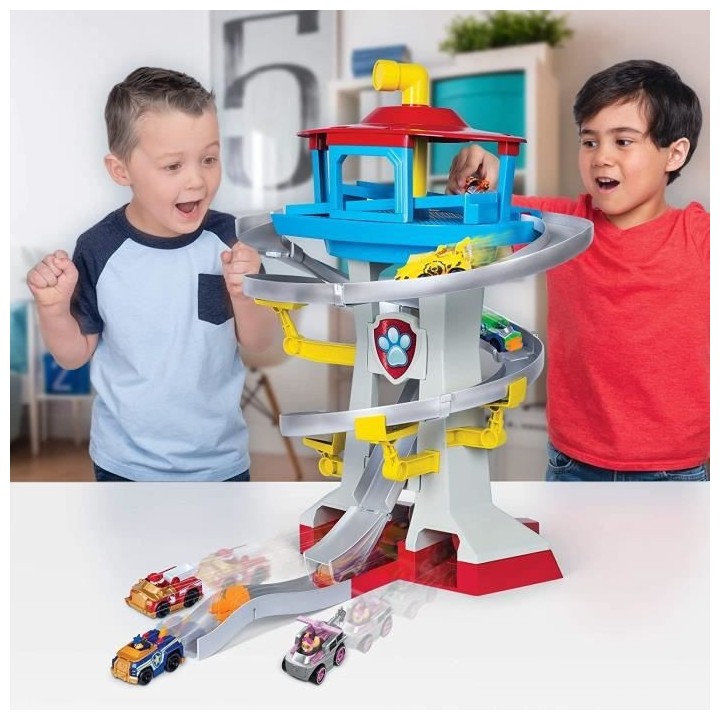 PAT PATROUILLE - QUARTIER GENERAL + 2 VEHICULES TRUE METAL Chase Marcu