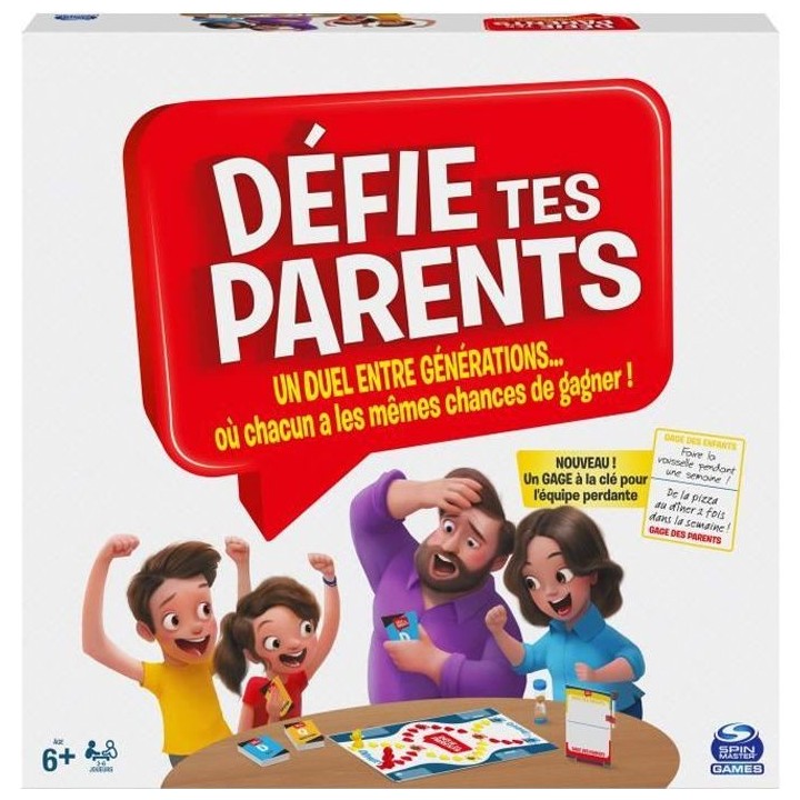 SPIN MASTER GAMES - DÉFIE TES PARENTS Edition Lancez les paris - 6062