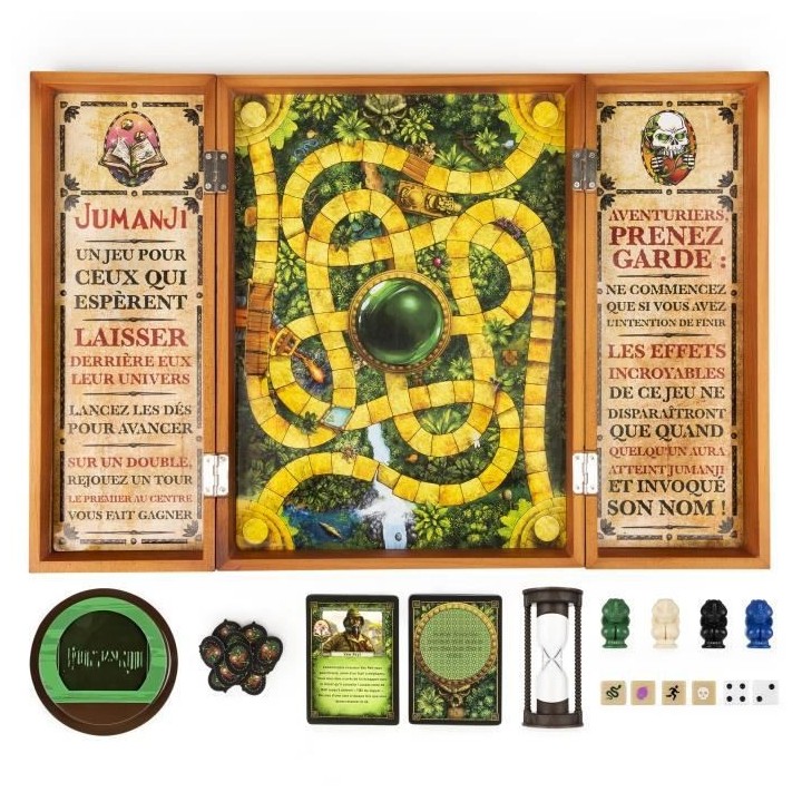 JEU JUMANJI PLATEAU BOIS rétro - 6062543 - Jeu de Société Avec Nomb