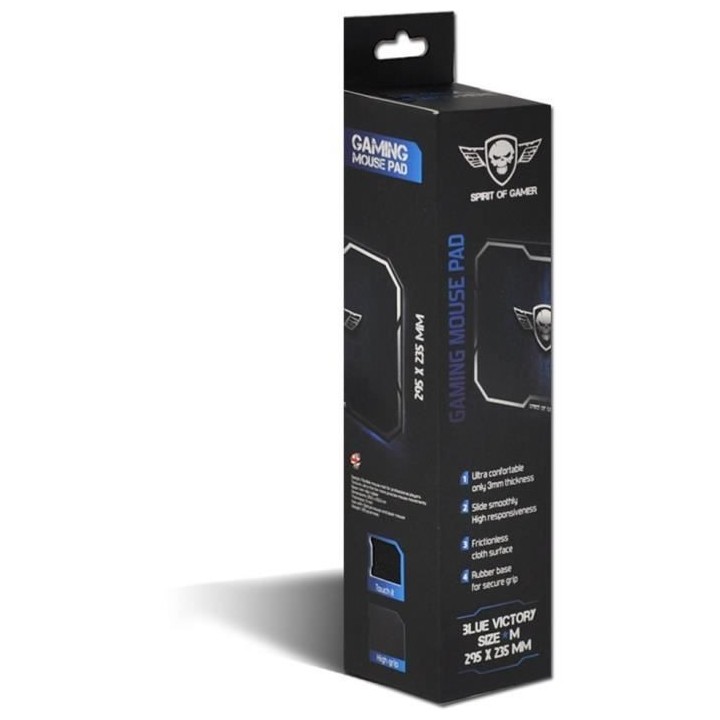 SPIRIT OF GAMER Tapis de souris Gamer Winged Skull - Bleu