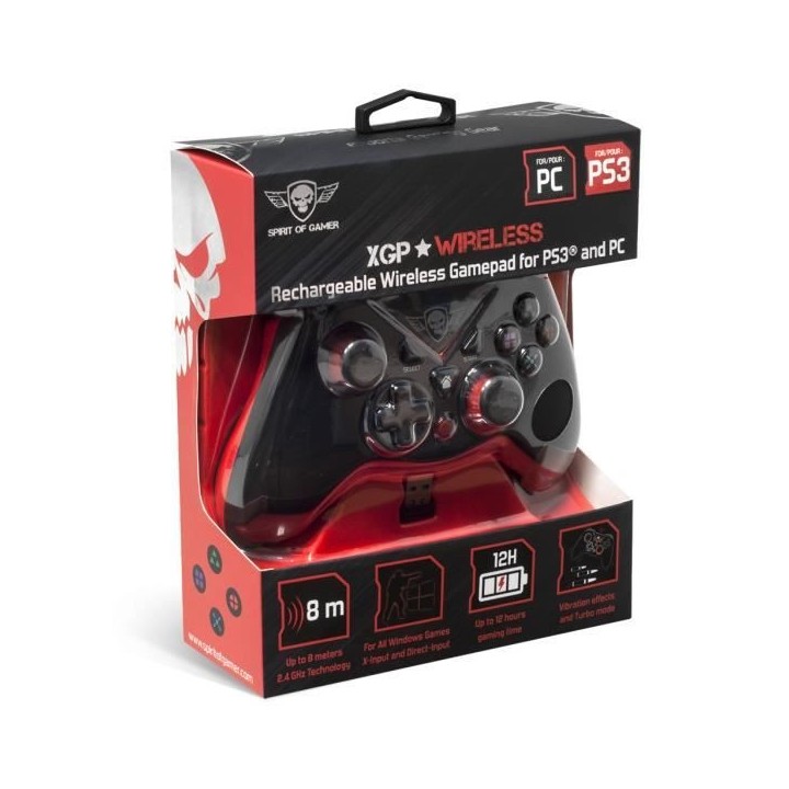 SPIRIT OF GAMER Manette Gamer Xtrem Gamepad - Sans Fil - 12 boutons -