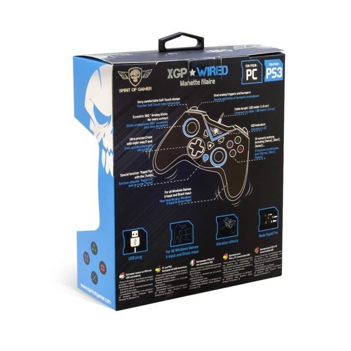 SPIRIT OF GAMER Manette Gamer - Xtrem Gamepad - Filaire