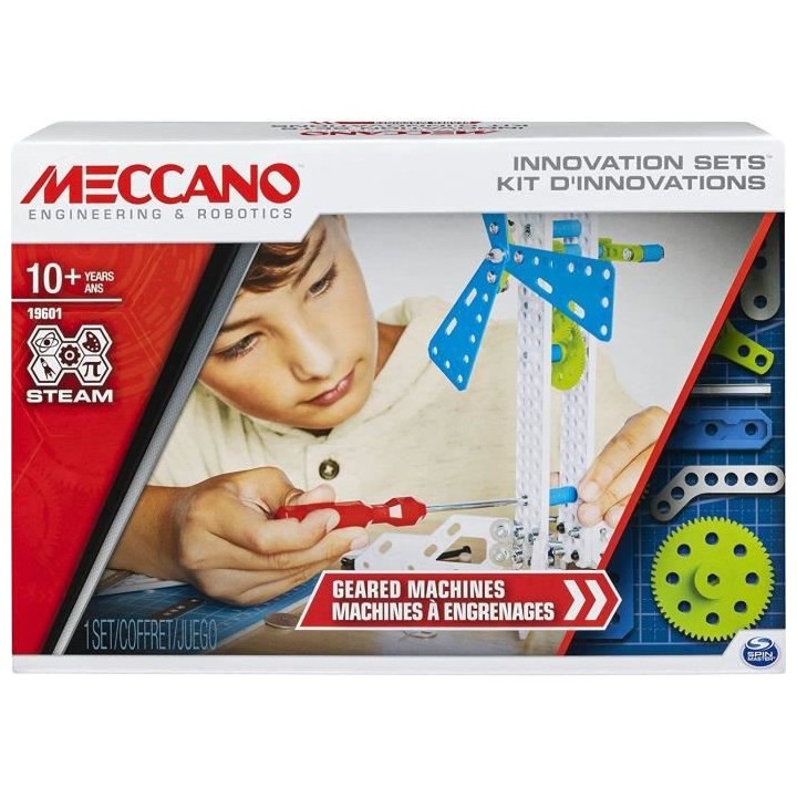 MECCANO - Kit d'inventions avec 3 Engrenages