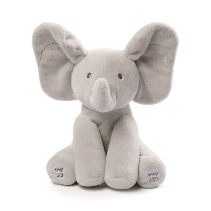 FLAPPY L'ÉLÉPHANT – GUND – 6054176 - Peluche Interactive pour B