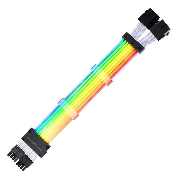 Alimentation PC - ABKONCORE - 8+8 Pins ARGB (ASC16P) (ABKO-CABLE-ASC-1