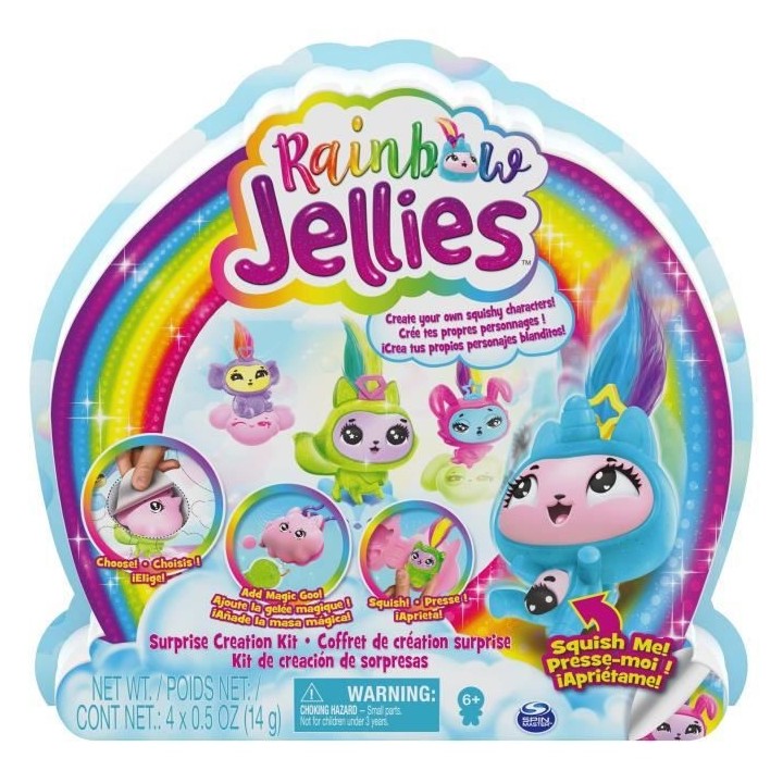 PACK DE 4 Rainbow Jellies - 6056248 - Coffret création 25 surprises