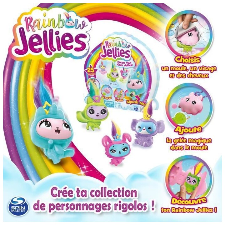 PACK DE 4 Rainbow Jellies - 6056248 - Coffret création 25 surprises