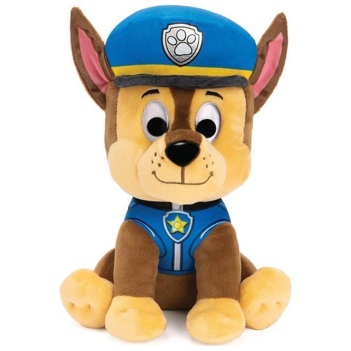 PAT PATROUILLE - PELUCHE 25 CM CHASE Paw Patrol Gund - 6058444 - peluc