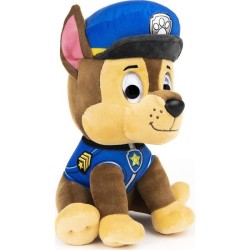 PAT PATROUILLE - PELUCHE 25 CM CHASE Paw Patrol Gund - 6058444 - peluche douce et lavable des 12 mois