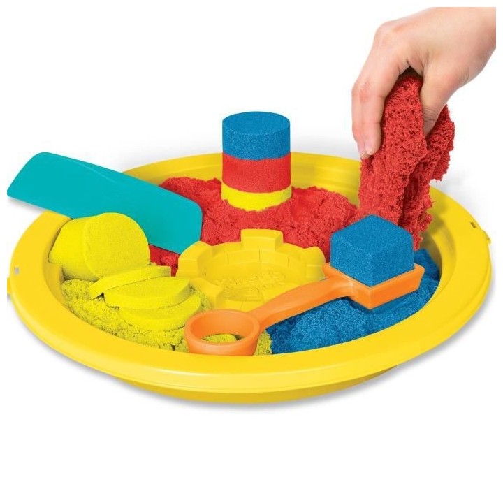 KINETIC SAND - SEAU DE SABLE 2,7 KG + OUTILS - 6061096 - Sable a model
