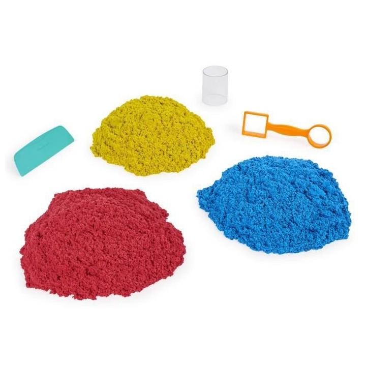 KINETIC SAND - SEAU DE SABLE 2,7 KG + OUTILS - 6061096 - Sable a model