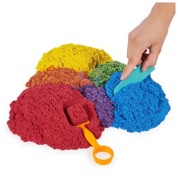 KINETIC SAND - SEAU DE SABLE 2,7 KG + OUTILS - 6061096 - Sable a model