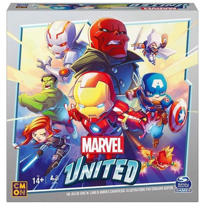 MARVEL UNITED - Jeu de cartes stratégique coopératif - Univers super