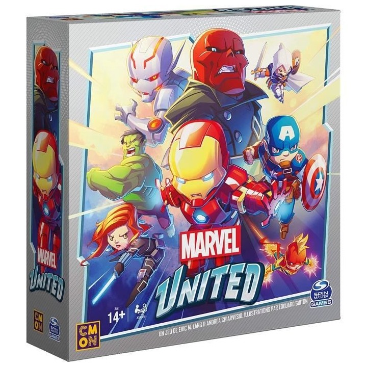 MARVEL UNITED - Jeu de cartes stratégique coopératif - Univers super