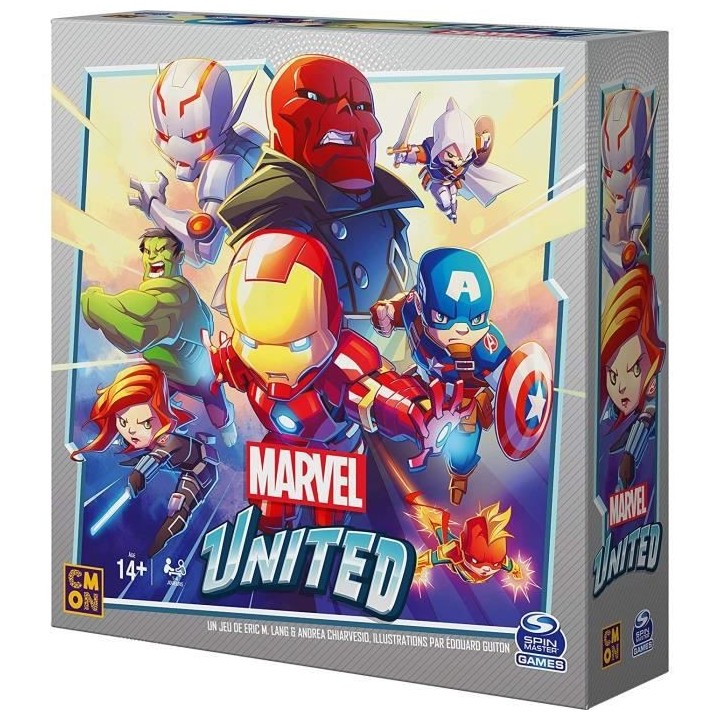 MARVEL UNITED - Jeu de cartes stratégique coopératif - Univers super