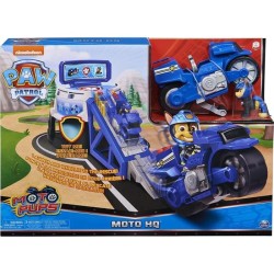 PAT PATROUILLE - PLAYSET LANCEUR MOTO PUPS Paw Patrol Avec Lanceur Interactif + Figurine Chase – 6060233 - Jouet Enfant 3 Ans