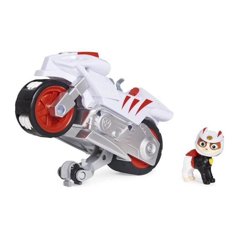 PAT PATROUILLE - VEHICULE + FIGURINE AMOVIBLE WILDCAT Chascadeur MOTO PUPS Paw Patrol - 6060433 - Jouet Enfant 3 Ans et +