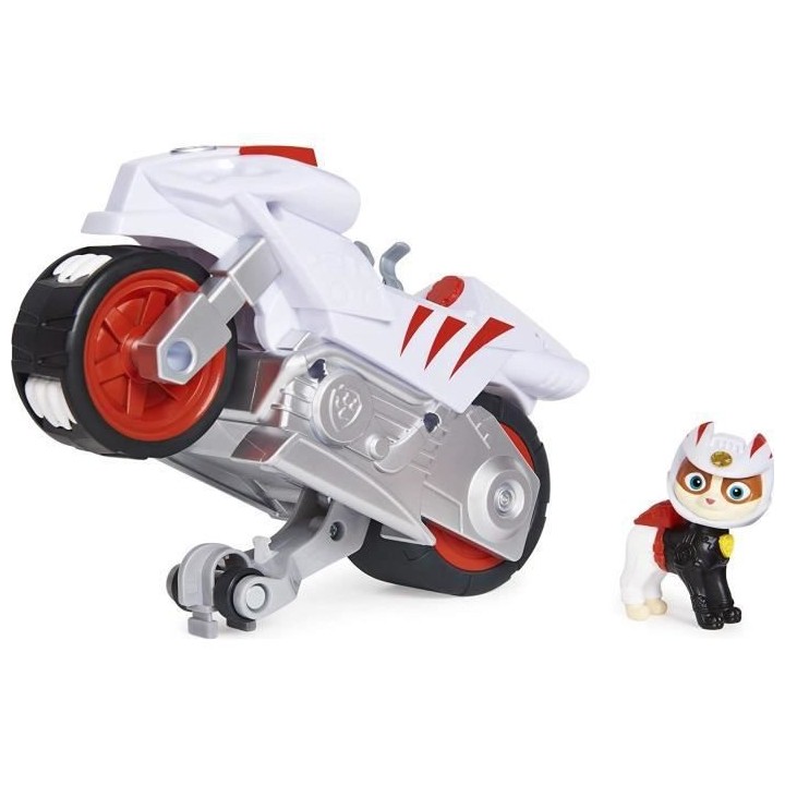 PAT PATROUILLE - VEHICULE + FIGURINE AMOVIBLE WILDCAT Chascadeur MOTO