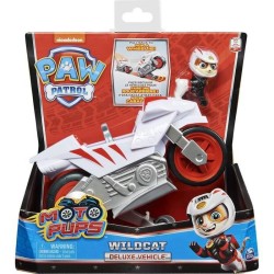 PAT PATROUILLE - VEHICULE + FIGURINE AMOVIBLE WILDCAT Chascadeur MOTO PUPS Paw Patrol - 6060433 - Jouet Enfant 3 Ans et +