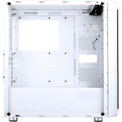 Boitier PC Sans Alimentation - ABKONCORE - H301G - Moyen tour - Format ATX - Blanc (ABKO-H-301-G-WH)