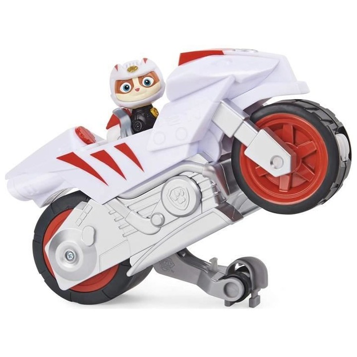 PAT PATROUILLE - VEHICULE + FIGURINE AMOVIBLE WILDCAT Chascadeur MOTO