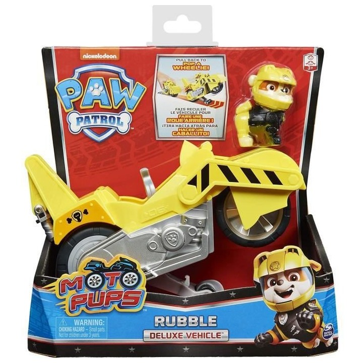 PAT PATROUILLE - VEHICULE + FIGURINE AMOVIBLE RUBEN MOTO PUPS Paw Patr