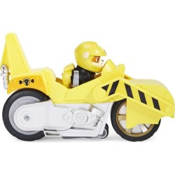 PAT PATROUILLE - VEHICULE + FIGURINE AMOVIBLE RUBEN MOTO PUPS Paw Patrol - Moto Rétrofriction - 6060543 - Jouet Enfant 3 Ans et