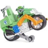 PAT PATROUILLE - VEHICULE + FIGURINE AMOVIBLE ROCKY MOTO PUPS Paw Patrol - Moto Rétrofriction - 6060545 - Jouet Enfant 3 Ans et