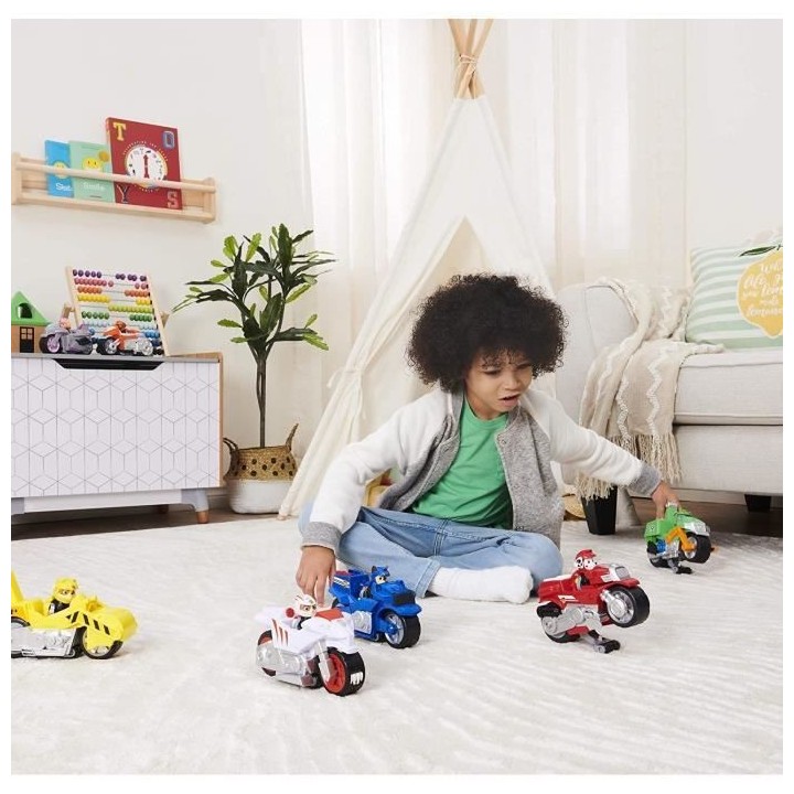 PAT PATROUILLE - VEHICULE + FIGURINE AMOVIBLE ROCKY MOTO PUPS Paw Patr