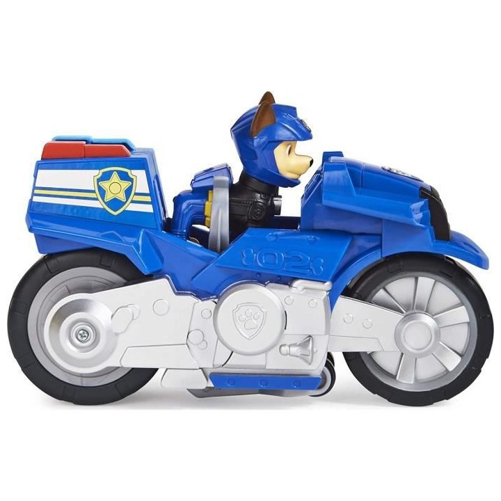 PAT PATROUILLE - VEHICULE + FIGURINE AMOVIBLE CHASE MOTO PUPS Paw Patr