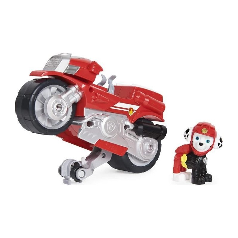 PAT PATROUILLE - VEHICULE + FIGURINE AMOVIBLE MARCUS MOTO PUPS Paw Patrol - Moto Rétrofriction - 6061224 - Jouet Enfant 3 Ans e