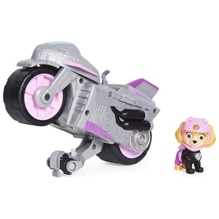 PAT PATROUILLE - VEHICULE + FIGURINE AMOVIBLE STELLA MOTO PUPS Paw Pat