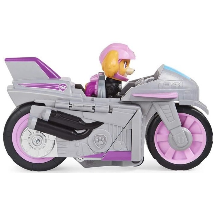 PAT PATROUILLE - VEHICULE + FIGURINE AMOVIBLE STELLA MOTO PUPS Paw Pat