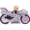 PAT PATROUILLE - VEHICULE + FIGURINE AMOVIBLE STELLA MOTO PUPS Paw Patrol - Moto Rétrofriction - 6061225 - Jouet Enfant 3 Ans e