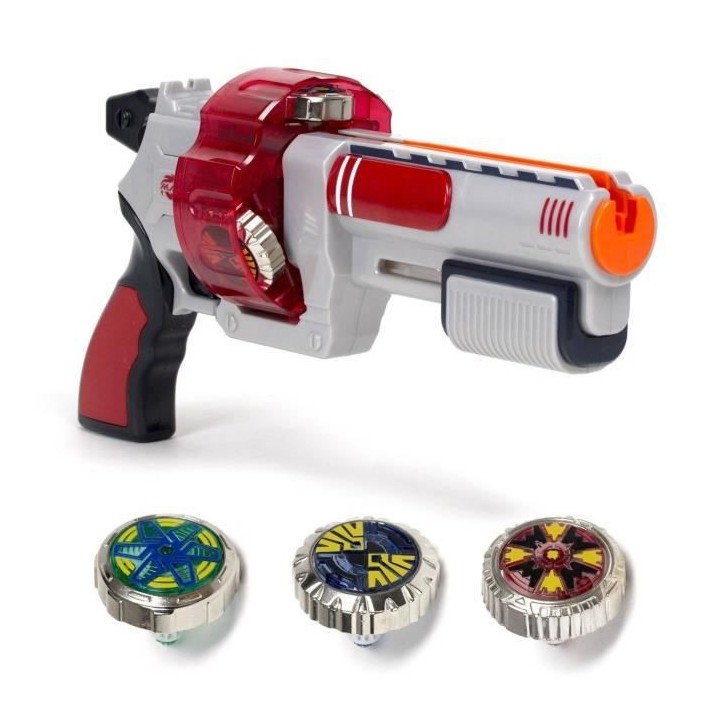 SPINNER M.A.D MINI SERIE - Pistolet blaster - Lanceur de 3 Toupies de