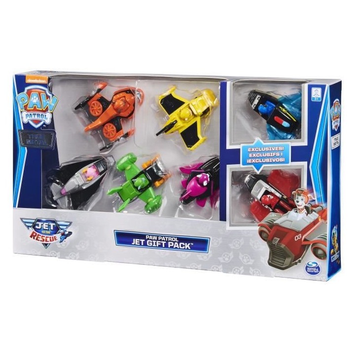 PACK DE 7 VEHICULES TRUE METAL™ JET TO THE RESCUE La Pat' Patrouille