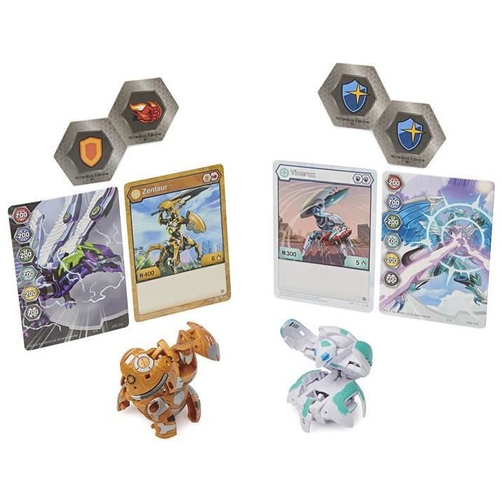 BAKUGAN - COFFRET DE 2 BAKUGAN MYSTERE BAKU-TIN SAISON 3 - 6060138 - F