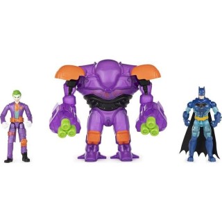 BATMAN - COFFRET 2 FIGURINES 10 CM BATMAN + JOKER AVEC ARMURE TECH - 6