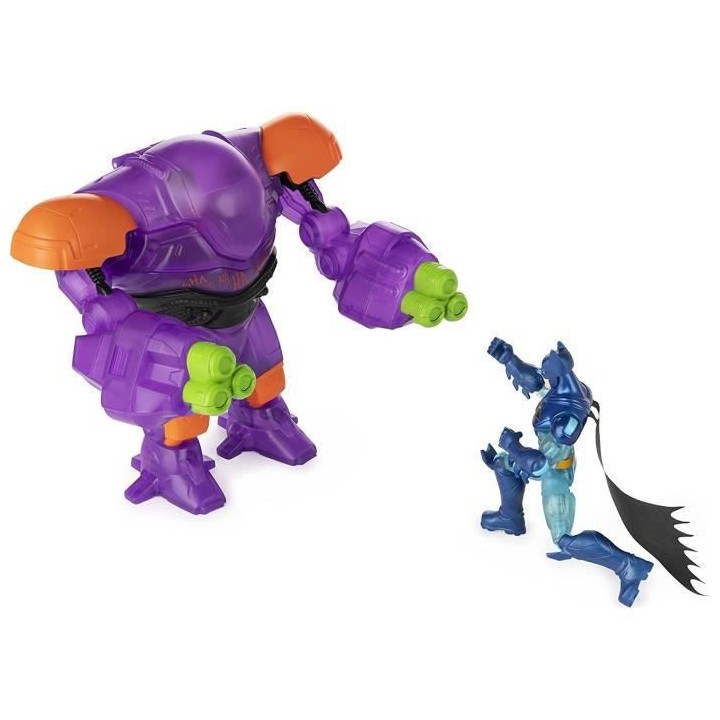 BATMAN - COFFRET 2 FIGURINES 10 CM BATMAN + JOKER AVEC ARMURE TECH - 6