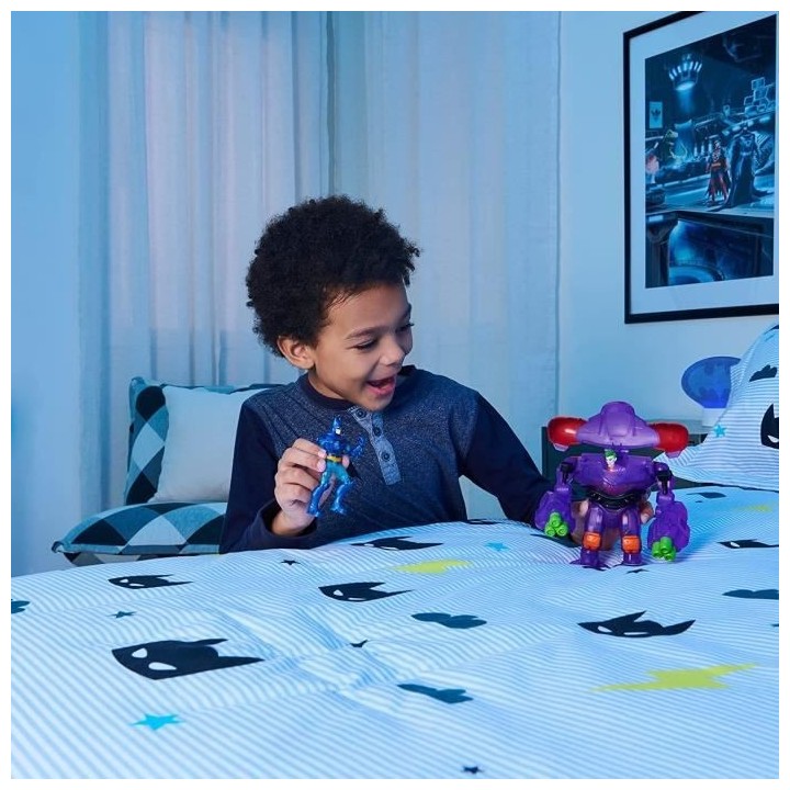 BATMAN - COFFRET 2 FIGURINES 10 CM BATMAN + JOKER AVEC ARMURE TECH - 6