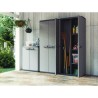 KETER | ARMOIRE HAUTE PIU, Gris / Noir, 68 x 39 x 166 cm