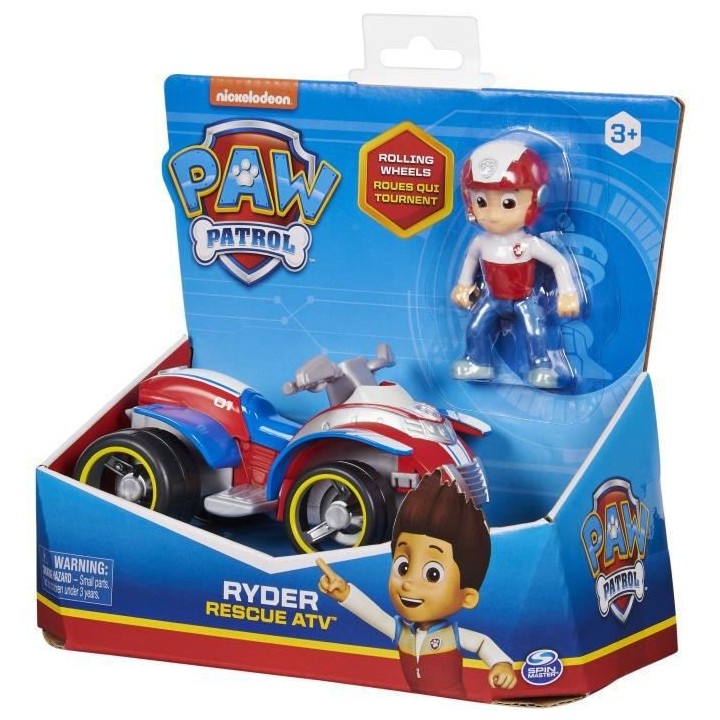 LA PAT' PATROUILLE - Véhicule 15 cm + 1 Figurine Ryder - 6061907