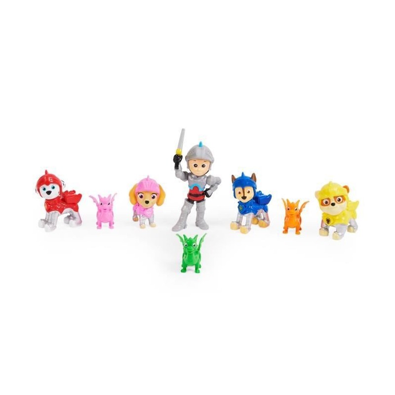 MULTIPACK DE 8 FIGURINES RESCUE KNIGHTS La Pat' Patrouille