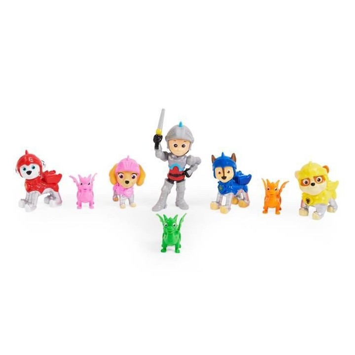 MULTIPACK DE 8 FIGURINES RESCUE KNIGHTS La Pat' Patrouille