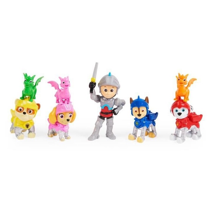 MULTIPACK DE 8 FIGURINES RESCUE KNIGHTS La Pat' Patrouille