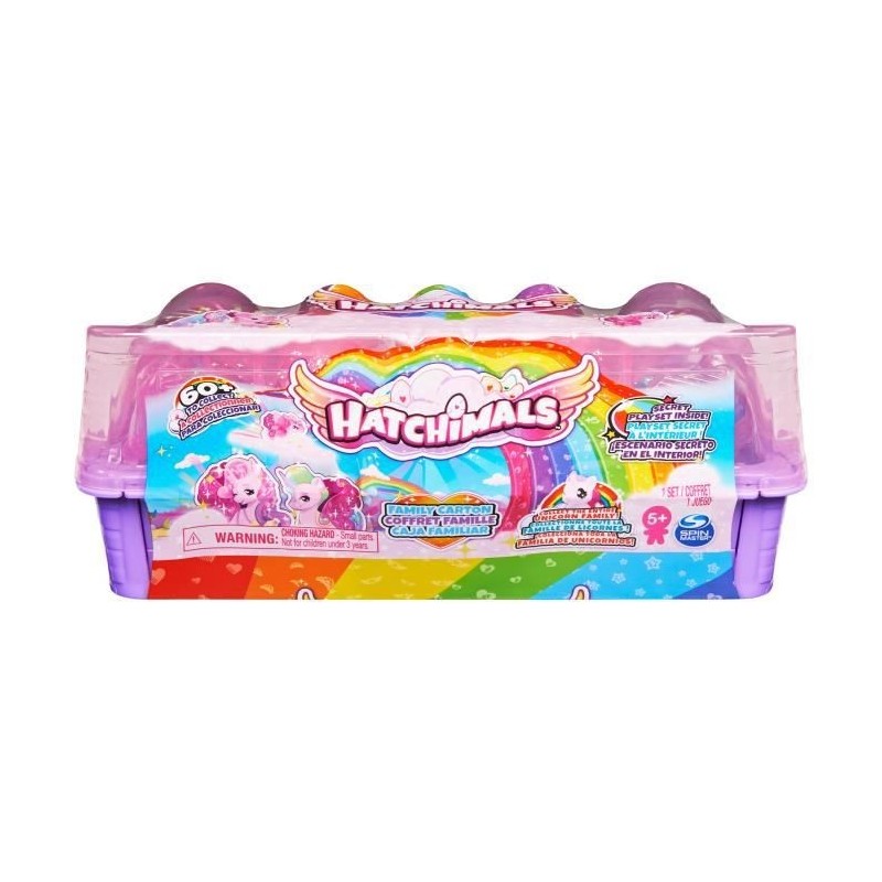 Hatchimals - Pack aventure 10 Famille surprise licornes