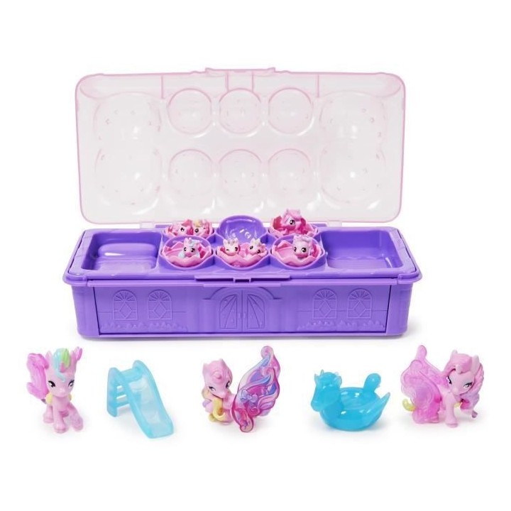Hatchimals - Pack aventure 10 Famille surprise licornes