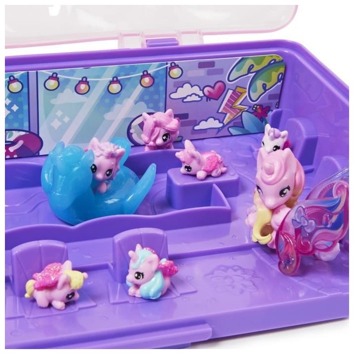 Hatchimals - Pack aventure 10 Famille surprise licornes