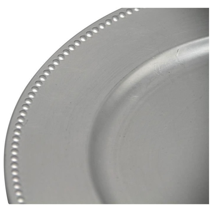 ABS T1904301-AX lot de 6 dessous d'assiettes en pp effet perle d33cm -